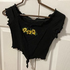 Sunflower crop top